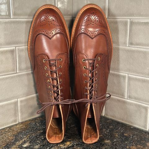 View photo of Rancourt & Co. Shortwing Boot in Walnut Latigo
