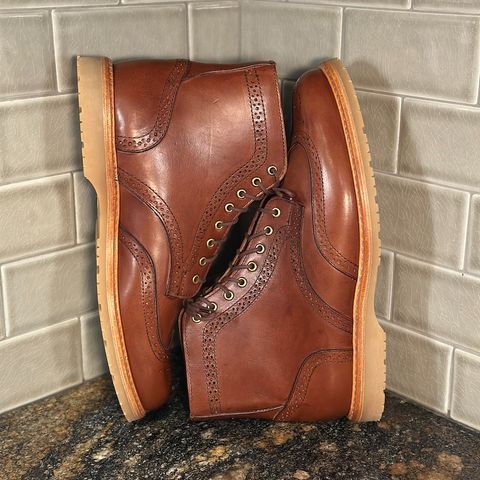 View photo of Rancourt & Co. Shortwing Boot in Walnut Latigo