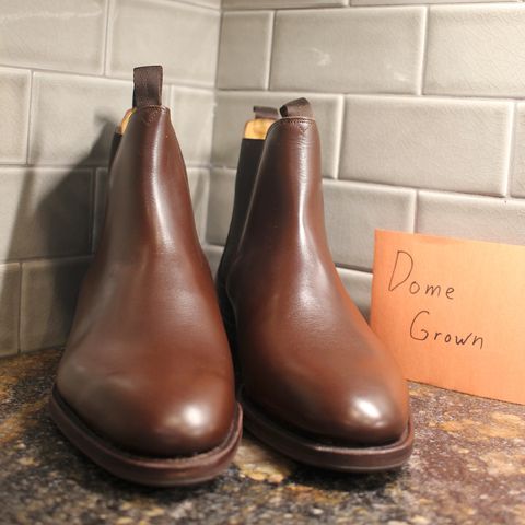 Meermin Chelsea Boot in Du Puy Brown Box Calf