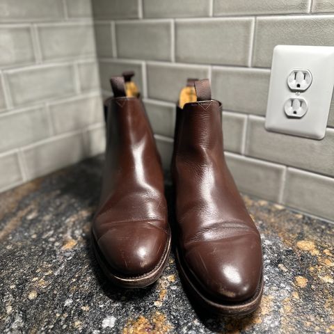 Meermin Chelsea Boot in Du Puy Brown Box Calf