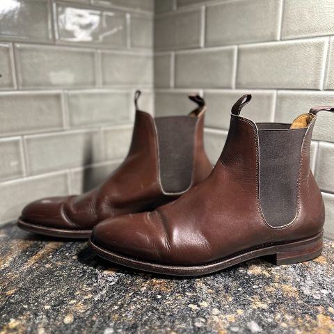 Meermin Chelsea Boot in Du Puy Brown Box Calf