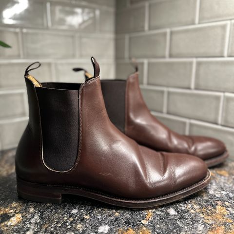 Meermin Chelsea Boot in Du Puy Brown Box Calf