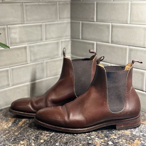 Meermin Chelsea Boot in Du Puy Brown Box Calf
