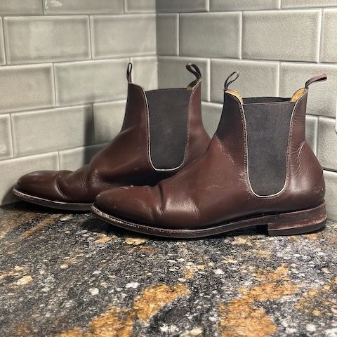 Meermin Chelsea Boot in Du Puy Brown Box Calf