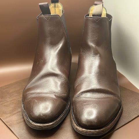 Meermin Chelsea Boot in Du Puy Brown Box Calf