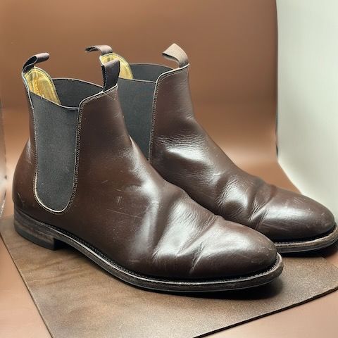 Meermin Chelsea Boot in Du Puy Brown Box Calf