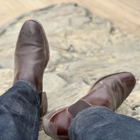 Meermin Chelsea Boot in Du Puy Brown Box Calf