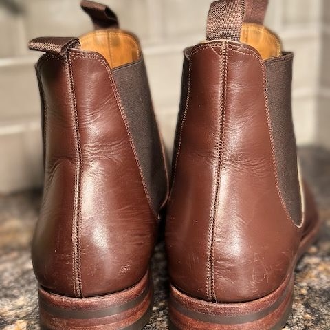 Meermin Chelsea Boot in Du Puy Brown Box Calf