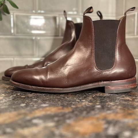 Meermin Chelsea Boot in Du Puy Brown Box Calf