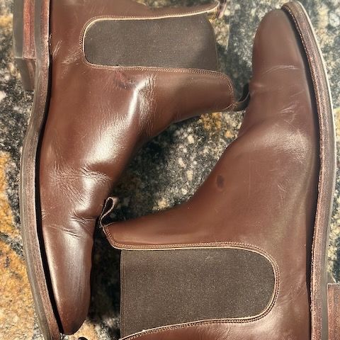 Meermin Chelsea Boot in Du Puy Brown Box Calf