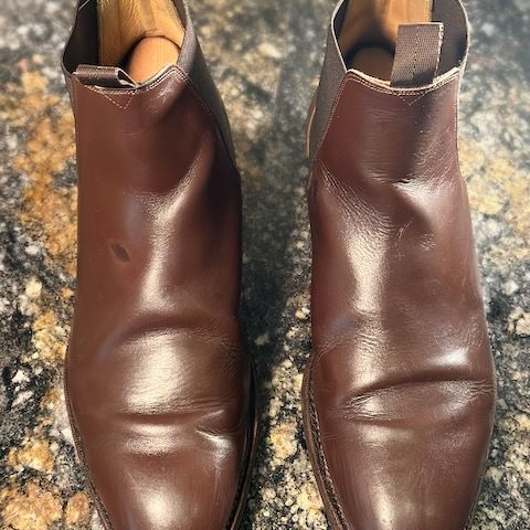 Meermin Chelsea Boot in Du Puy Brown Box Calf