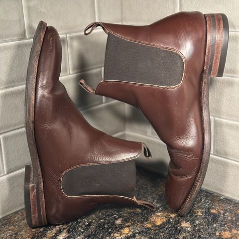 Meermin Chelsea Boot in Du Puy Brown Box Calf