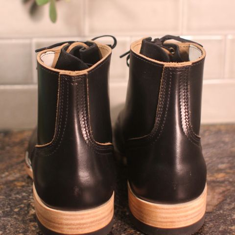 Nicks Free Range in Horween Black Teacore Chromexcel