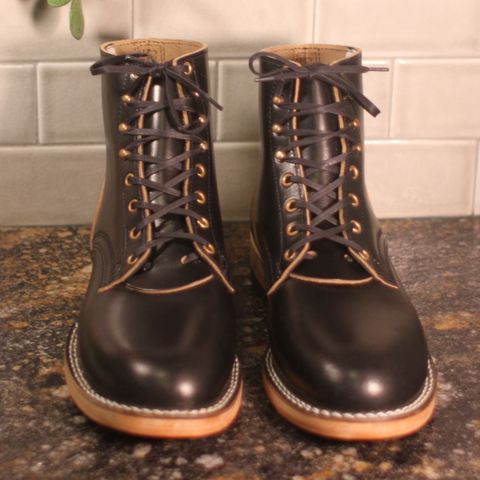 Nicks Free Range in Horween Black Teacore Chromexcel