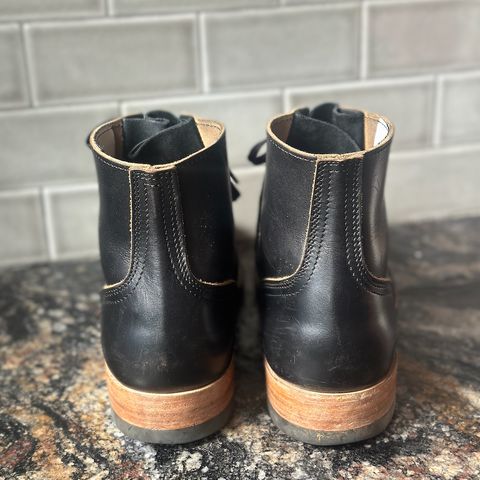 Nicks Free Range in Horween Black Teacore Chromexcel