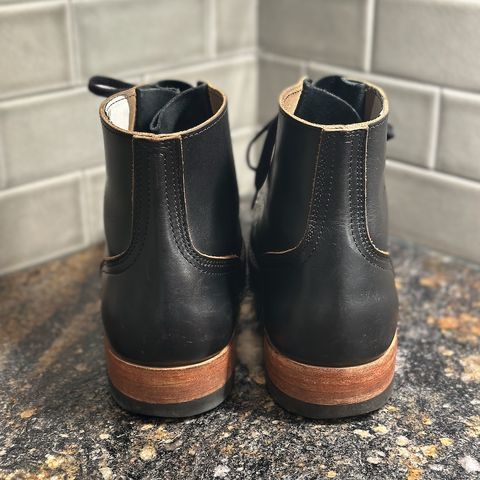 Nicks Free Range in Horween Black Teacore Chromexcel