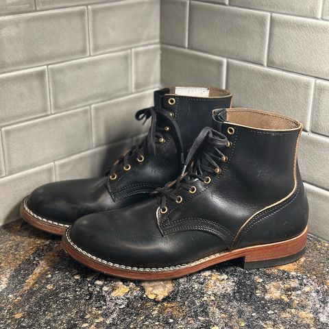 Nicks Free Range in Horween Black Teacore Chromexcel