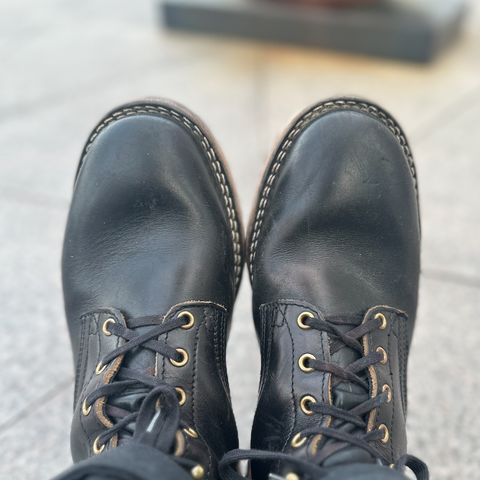 Nicks Free Range in Horween Black Teacore Chromexcel