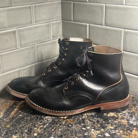 Nicks Free Range in Horween Black Teacore Chromexcel
