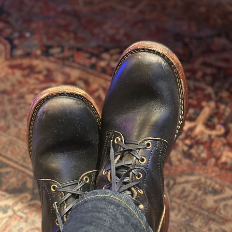 Nicks Free Range in Horween Black Teacore Chromexcel