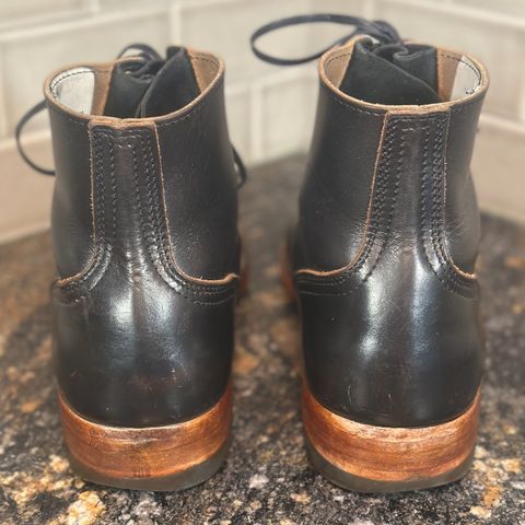 Nicks Free Range in Horween Black Teacore Chromexcel