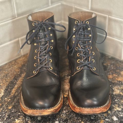 Nicks Free Range in Horween Black Teacore Chromexcel