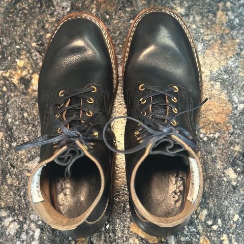 Nicks Free Range in Horween Black Teacore Chromexcel