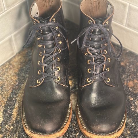 Nicks Free Range in Horween Black Teacore Chromexcel