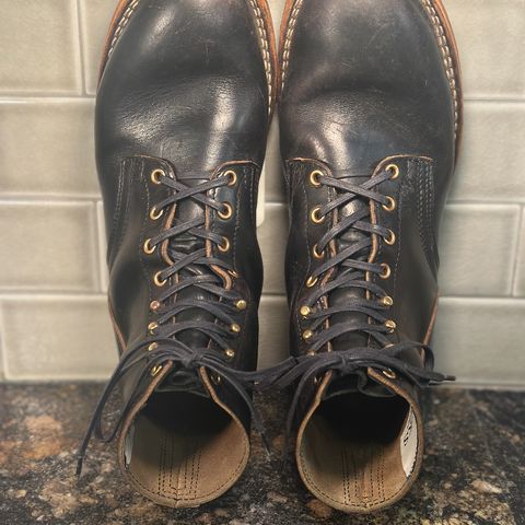 Nicks Free Range in Horween Black Teacore Chromexcel