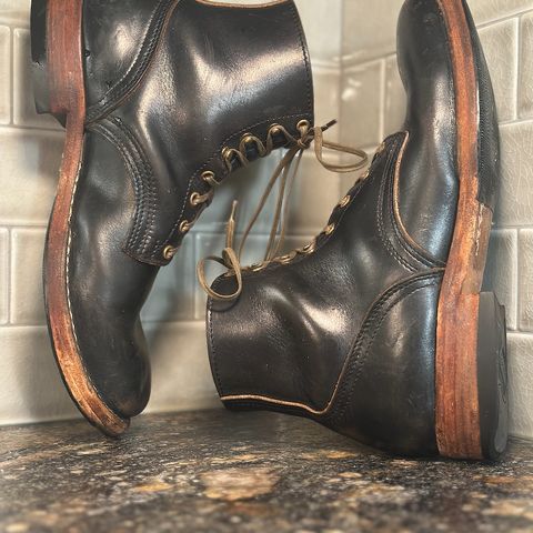 Nicks Free Range in Horween Black Teacore Chromexcel