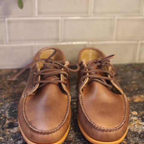 Quoddy Blucher in Horween Natural Chromexcel