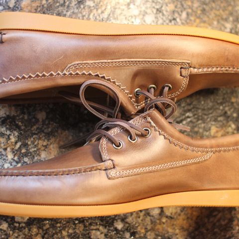 Quoddy Blucher in Horween Natural Chromexcel