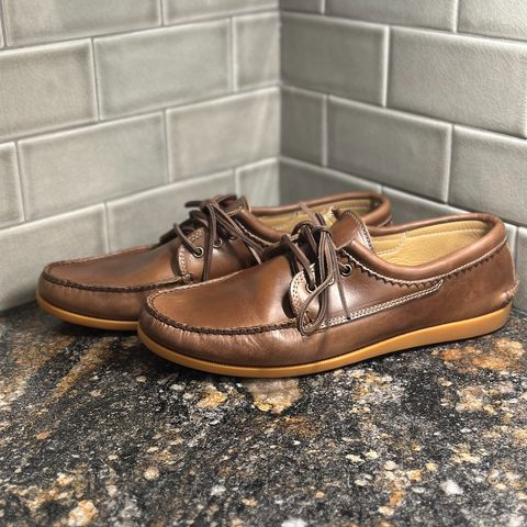 Quoddy Blucher in Horween Natural Chromexcel