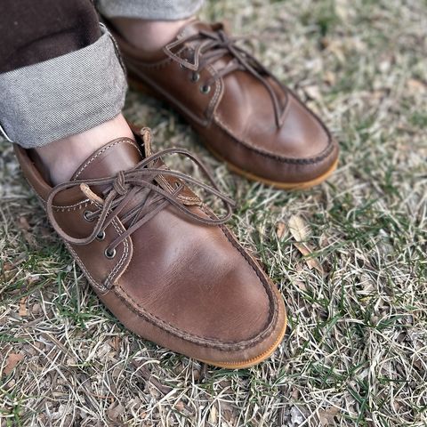 Quoddy Blucher in Horween Natural Chromexcel