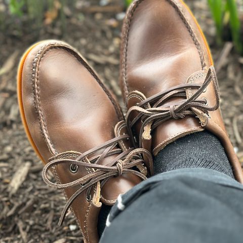 Quoddy Blucher in Horween Natural Chromexcel