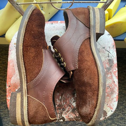 View photo of Self-Made Work Oxford in LaBelle Supply Walnut Oil Tanned Loggertan