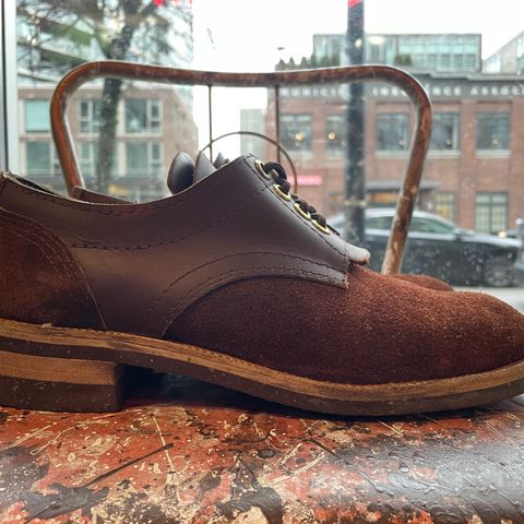 View photo of Self-Made Work Oxford in LaBelle Supply Walnut Oil Tanned Loggertan