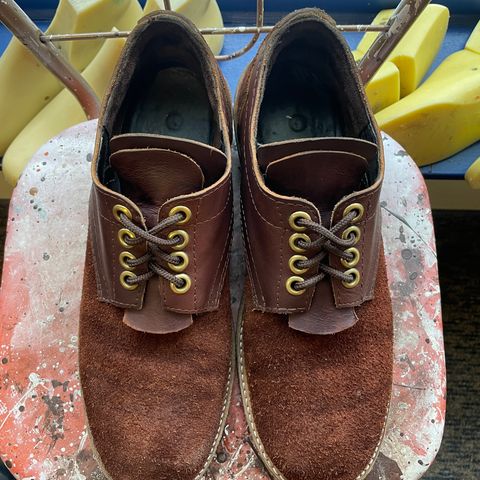 View photo of Self-Made Work Oxford in LaBelle Supply Walnut Oil Tanned Loggertan