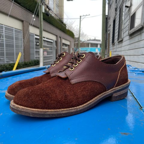 View photo of Self-Made Work Oxford in LaBelle Supply Walnut Oil Tanned Loggertan