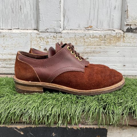 View photo of Self-Made Work Oxford in LaBelle Supply Walnut Oil Tanned Loggertan