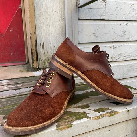 View photo of Self-Made Work Oxford in LaBelle Supply Walnut Oil Tanned Loggertan