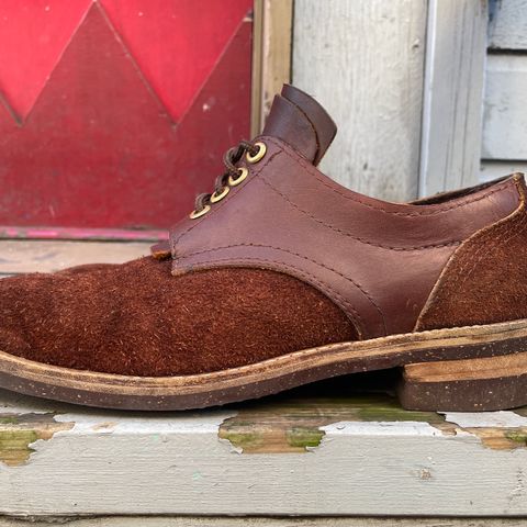 View photo of Self-Made Work Oxford in LaBelle Supply Walnut Oil Tanned Loggertan