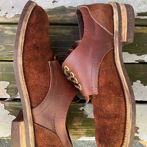 View photo of Self-Made Work Oxford in LaBelle Supply Walnut Oil Tanned Loggertan