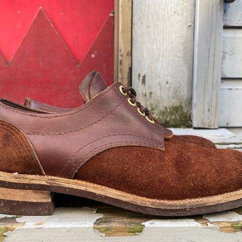 View photo of Self-Made Work Oxford in LaBelle Supply Walnut Oil Tanned Loggertan