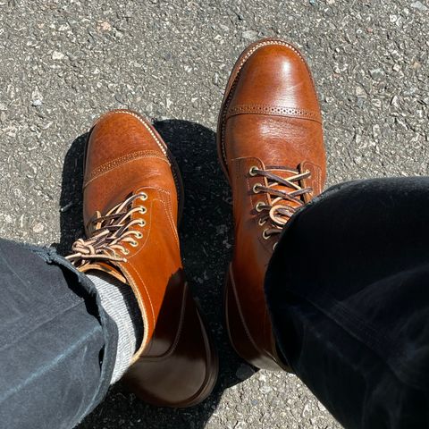 Search result thumbnail of Viberg Service Boot in Shinki Brown Oiled Horsebutt