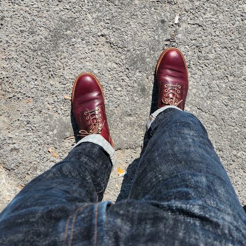 View photo of Grant Stone Diesel Boot in Horween Color 8 Chromexcel