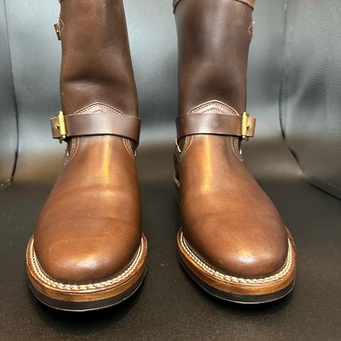 View photo of Viberg Engineer in Horween Brown Chromexcel Horsebutt