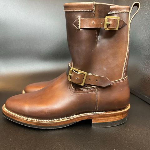 View photo of Viberg Engineer in Horween Brown Chromexcel Horsebutt