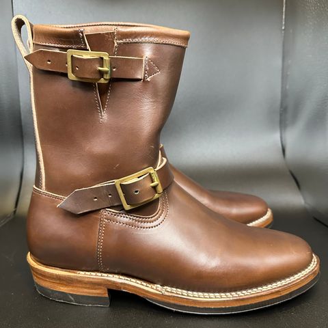 View photo of Viberg Engineer in Horween Brown Chromexcel Horsebutt