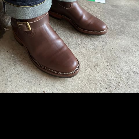 View photo of Viberg Engineer in Horween Brown Chromexcel Horsebutt